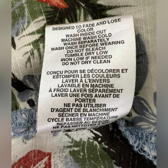 Columbia Men's Hawaiian Button Down Aloha Shirt SZ L - Picture 7 of 9